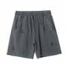 grey color front washed custom shorts