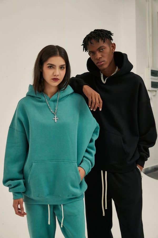 black and green high-quality custom hoodies