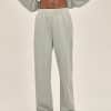 custom sweat pants model front in grey color