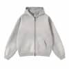 white zipper front airbrush custom hoodies