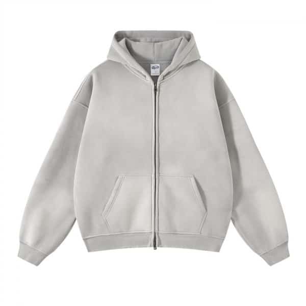 white zipper front airbrush custom hoodies