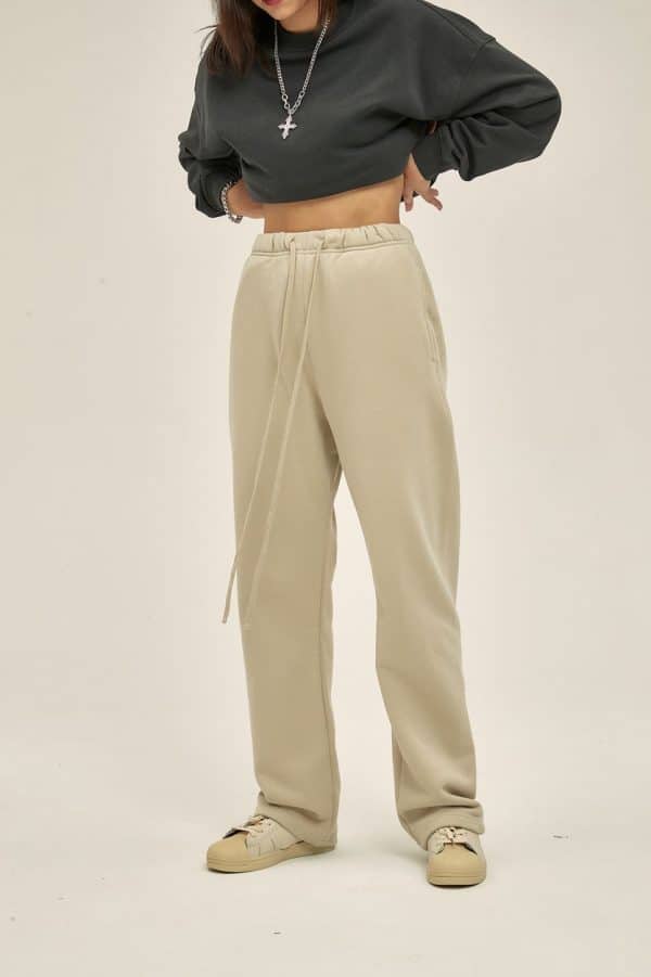 custom design pants front in beige