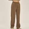 customize jogger pants model front in brown