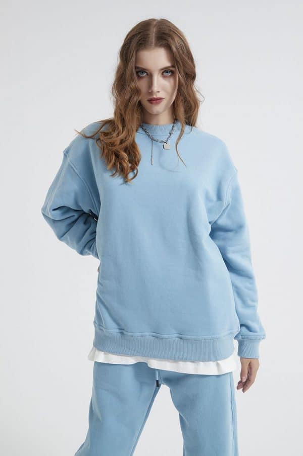 blue sweatshirt pant sets