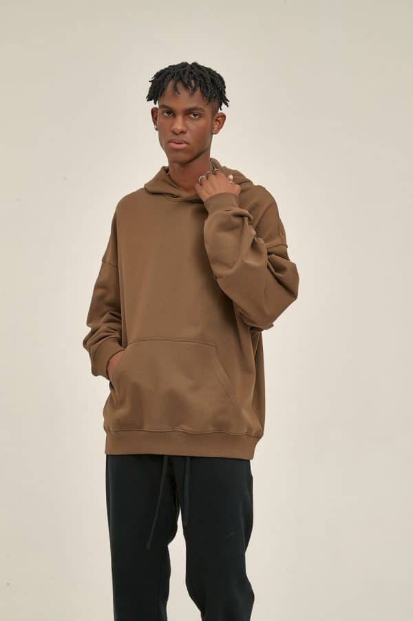 brown color best custom hoodies 1