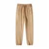 customized washed pants front in khaki