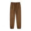 customized washed pants front in brown