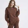 brown sweatshirt pant sets