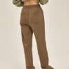 customize jogger pants model back in brown