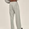 custom sweat pants model back in grey color