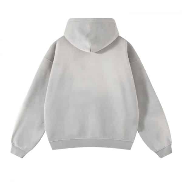 white zipper back airbrush custom hoodies