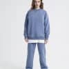 blue sweatshirt pant sets