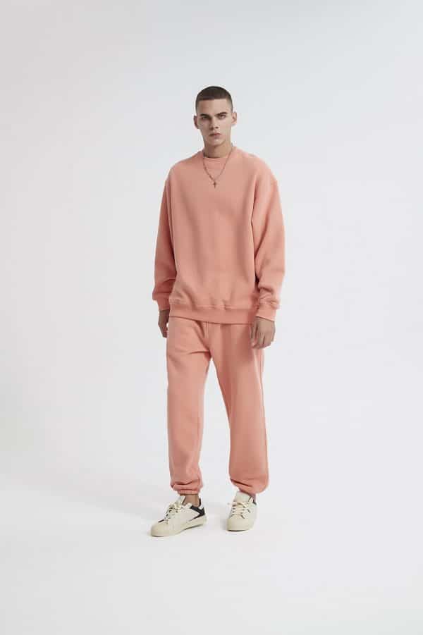 pink sweatshirt pant sets