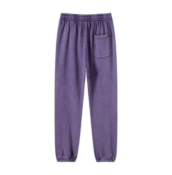 customized washed pants back in purple