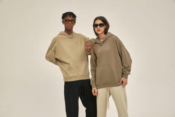 khaki and brown color best custom hoodies