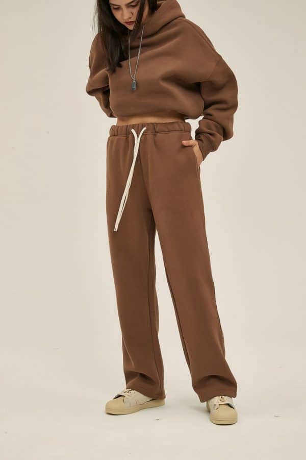 brown front custom made pants 1