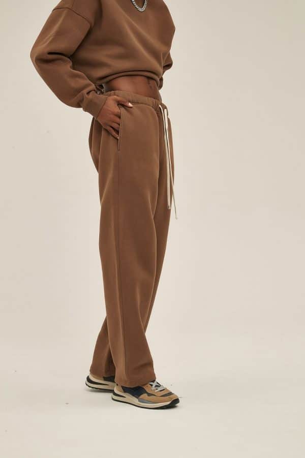 brown front custom made pants