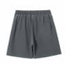 dark grey color back washed custom shorts