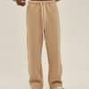 khaki front custom made pants