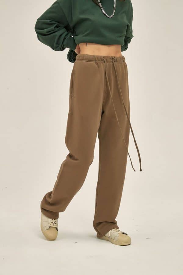 custom design pants front in brown