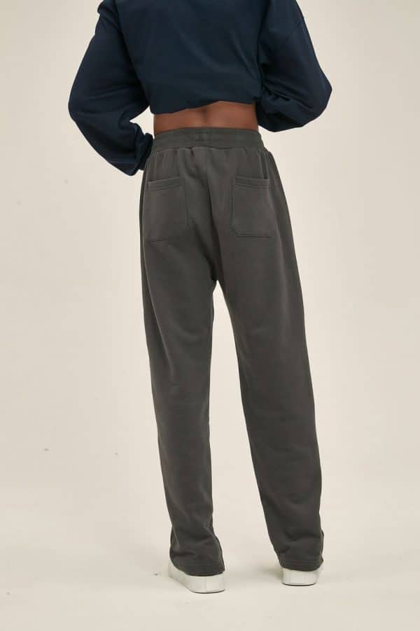 customize jogger pants model back in grey