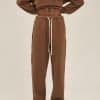 brown front custom made pants 1