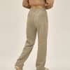 customize jogger pants model back in khaki