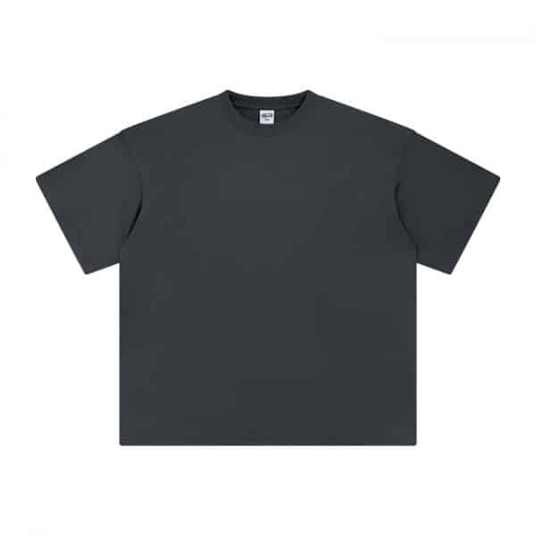 grey color front customize oversized t shirt