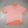 orange color front washed custom t shirt