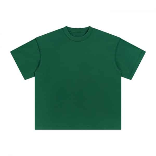 green color front design custom t shirt