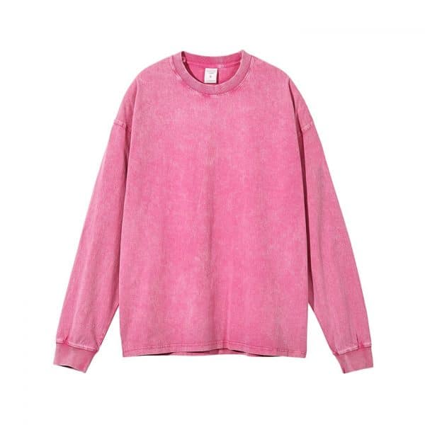 pink color front custom design sweatshirts