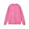 pink color back custom design sweatshirts