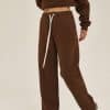 brown front custom made pants 2