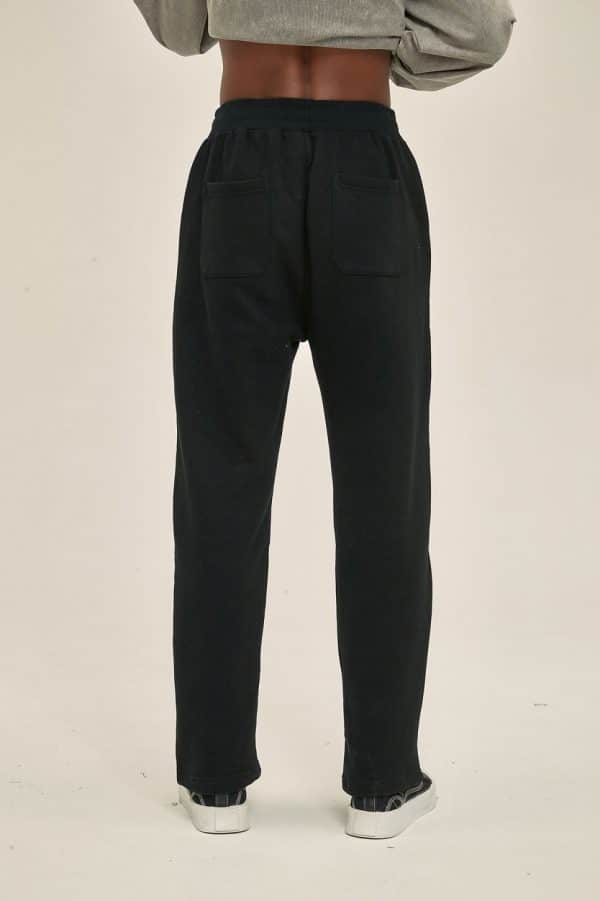 customize jogger pants model back in black