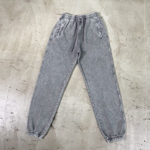 customized washed pants front