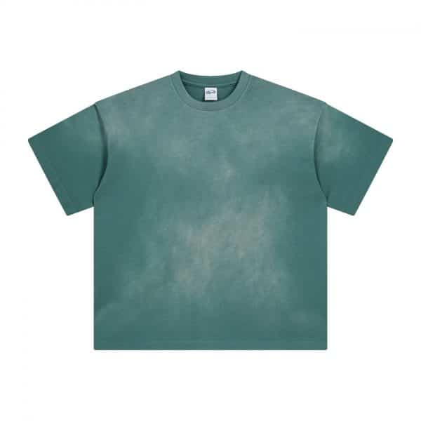 green color front bulk custom t shirts