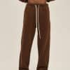 brown front custom made pants 1