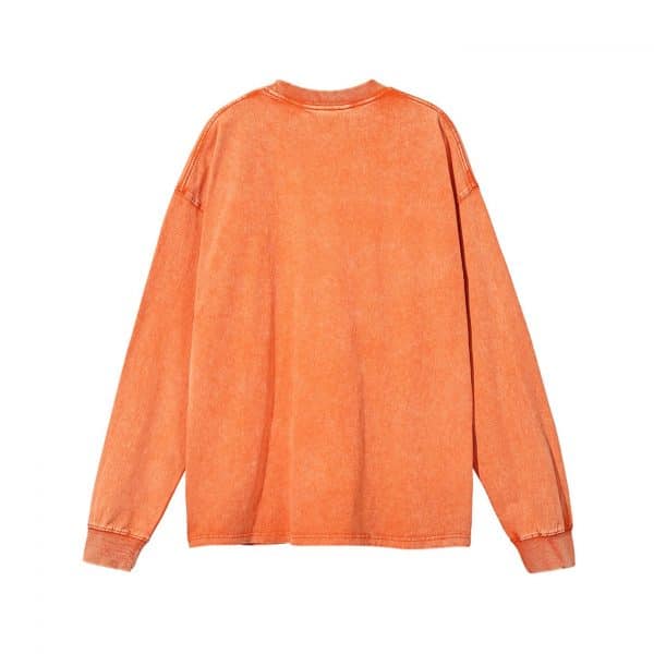 orange color back custom design sweatshirts