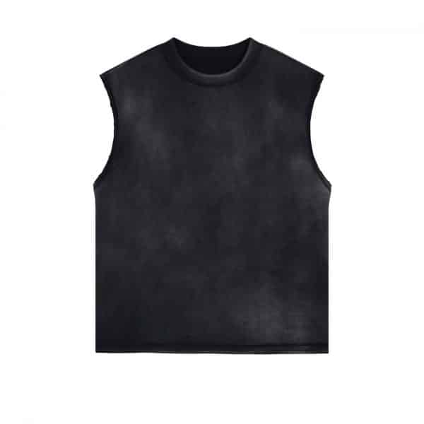 black color front custom vest