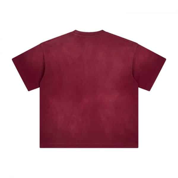 red color back bulk custom t shirts