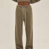 khaki front custom made pants