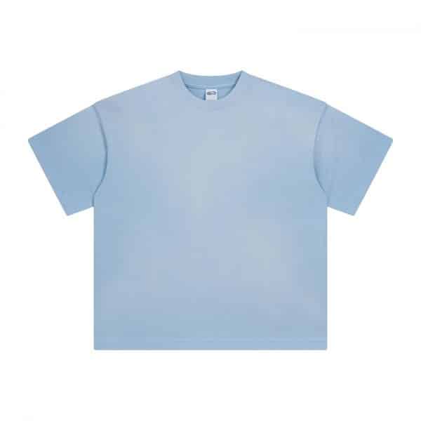 blue color bulk custom t shirts