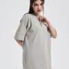 grey color oversized custom t shirts