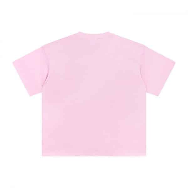 pink color back customize oversized t shirt