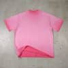 pink color back washed custom t shirt