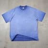 blue color front washed custom t shirt