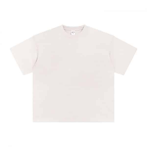 beige color front customize oversized t shirt