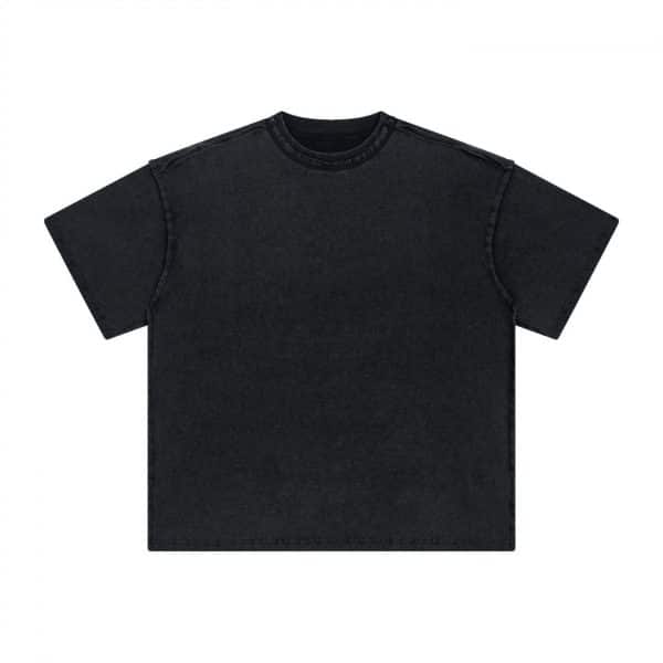 black color customized t shirt