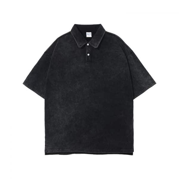 black color front custom polo shirts