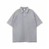 light grey color front custom polo shirts